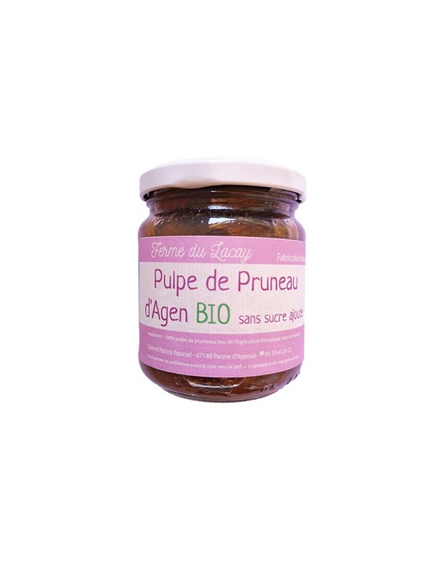 Pulpe de pruneaux d'Agen sans sucre Agriculture Biologique