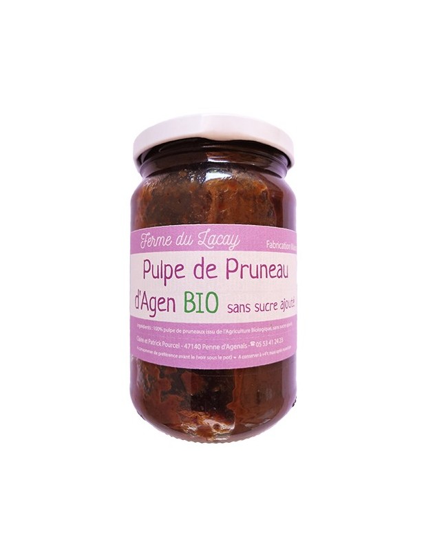 Pulpe de pruneaux d'Agen sans sucre Agriculture Biologique