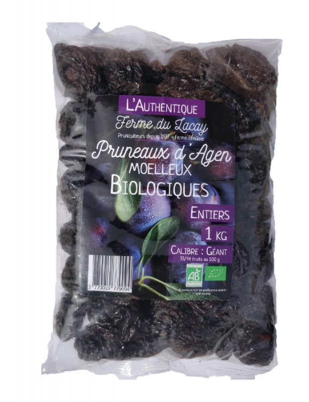 Lot 5x Pruneaux d'Agen 33/44 - IGP - Sachet 500g