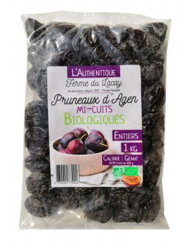 Pruneaux d'Agen mi-cuits bio & équitable - 250 g