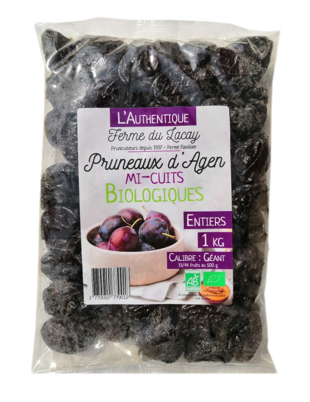 Pruneaux d'Agen dénoyautés IGP 28/33 1kg - Carré de Boeuf Rungis