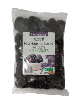 Pruneaux du Lacay mi-cuits BIO - 1 Kg