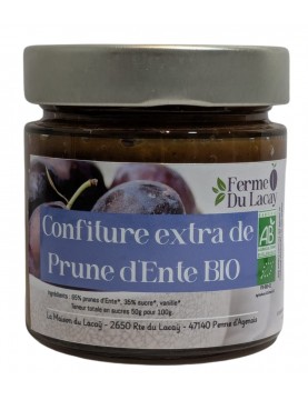 Confiture Extra de Prune d'Ente BIO - 220 g
