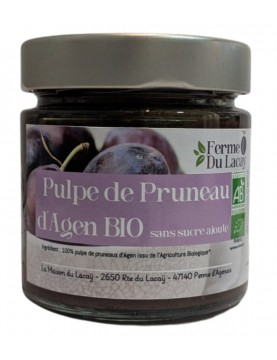 Pulpe de pruneaux d'Agen sans sucre BIO -...